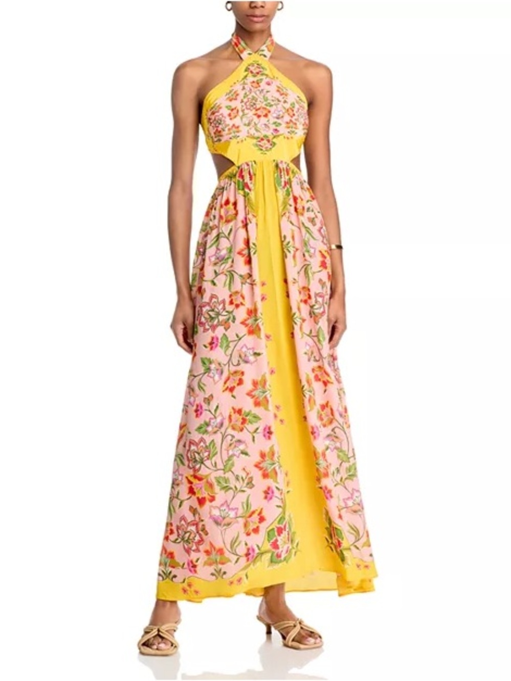 FARM Rio Beauty Scarf Maxi Halter Dress